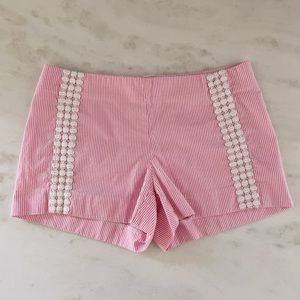 Lilly Pulitzer Liza Seersucker Shorts in Pink